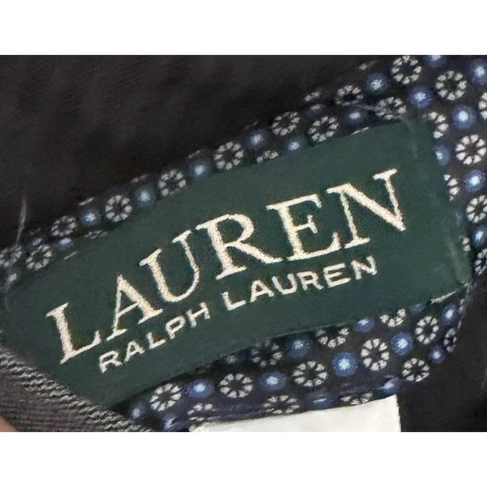 Lauren Ralph Lauren 38x34 Classic Fit Sharkskin Wool Dress Pants